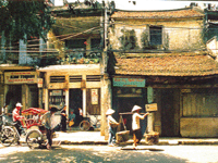 Hanoi, quartier des 36 corporations, cyclo-pousse, 